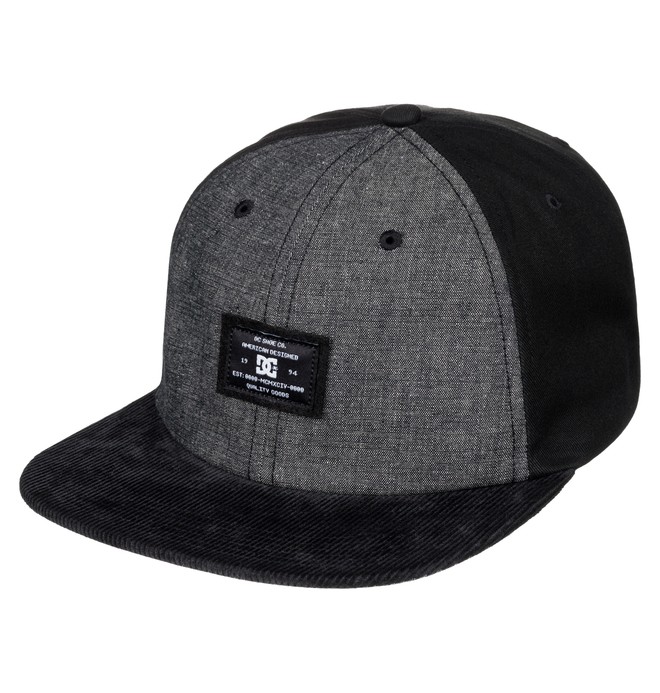 dcshoes, Men's Ruthy Snapback Hat, BLACK (kvj0) 0 Men's Ruthy Snapback Hat ADYHA03358 DC Shoes