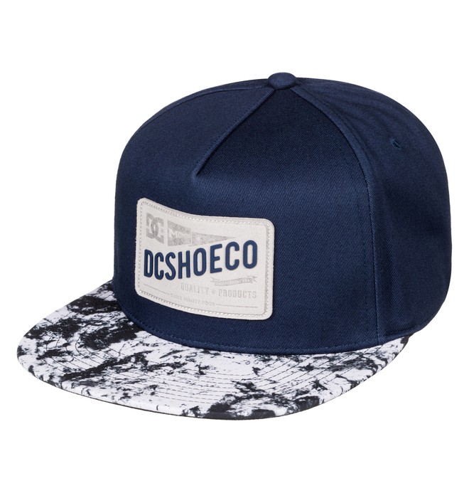 dcshoes, Men's Leatherstan Snapback Hat, SUMMER BLUES (bra0) 0 Men's Leatherstan Snapback Hat ADYHA03427 DC Shoes