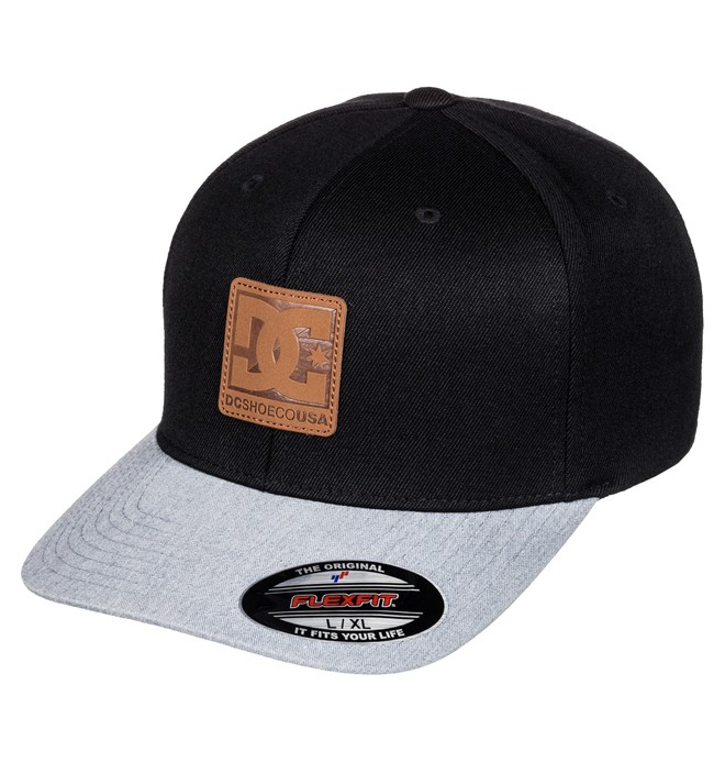 dcshoes, Men's Carvin Flex Flexfit Hat, BLACK (kvj0) 0 Men's Carvin Flex Flexfit Hat Black ADYHA03429 DC Shoes