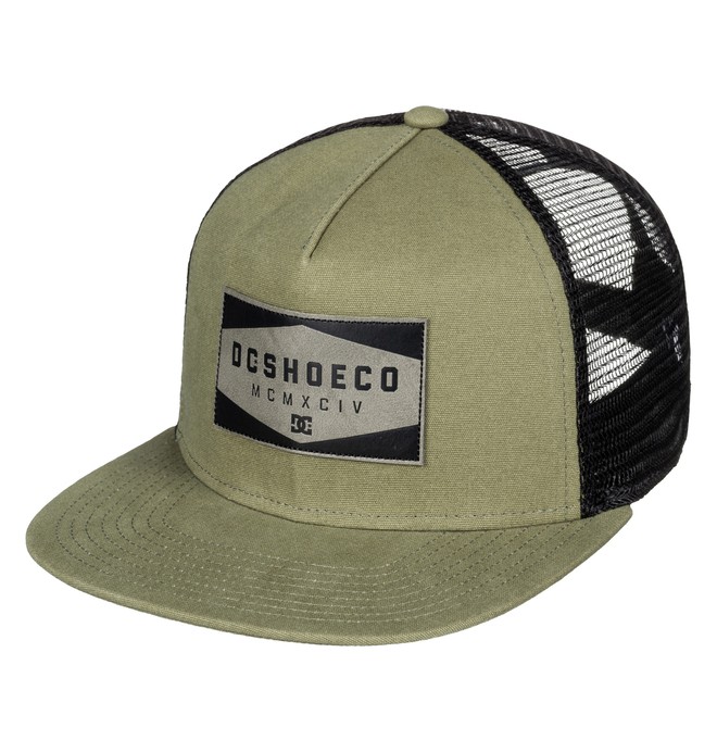 dcshoes, Men's Workstill Trucker Hat, DUSKY GREEN (tpd0) 0 Men's Workstill Trucker Hat Beige ADYHA03438 DC Shoes