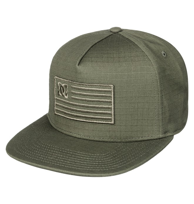 dcshoes, Men's Flagman Snapback Hat, FATIGUE GREEN (cqy0) 0 Men's Flagman Snapback Hat Brown ADYHA03516 DC Shoes