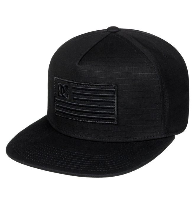 dcshoes, Men's Flagman Snapback Hat, BLACK (kvj0) 0 Men's Flagman Snapback Hat Black ADYHA03516 DC Shoes