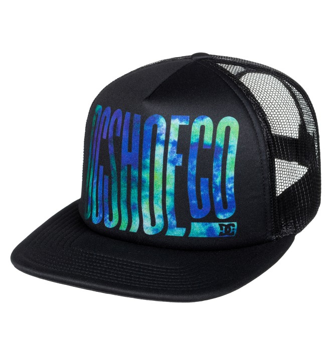 dcshoes, Men's Trippy Trucker Hat, BLACK (kvj0) 0 Men's Trippy Trucker Hat Black ADYHA03541 DC Shoes
