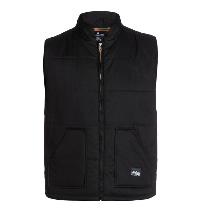 dcshoes, Men's Wes Puffs Vest, BLACK (kvj0) 0 Men's Wes Puffs Vest Black ADYJK03004 DC Shoes