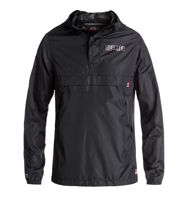 dcshoes, Men's Baker X DC Windbreaker Jacket, BLACK (kvj0) 0 Men's Baker X DC Windbreaker Jacket Black ADYJK03041 DC Shoes