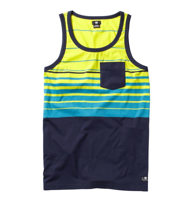 dcshoes, Men's Overturn Tank, SULPHUR SPR STRIPE (ggp3) 0 Men's Overturn Tank ADYKT00049 DC Shoes