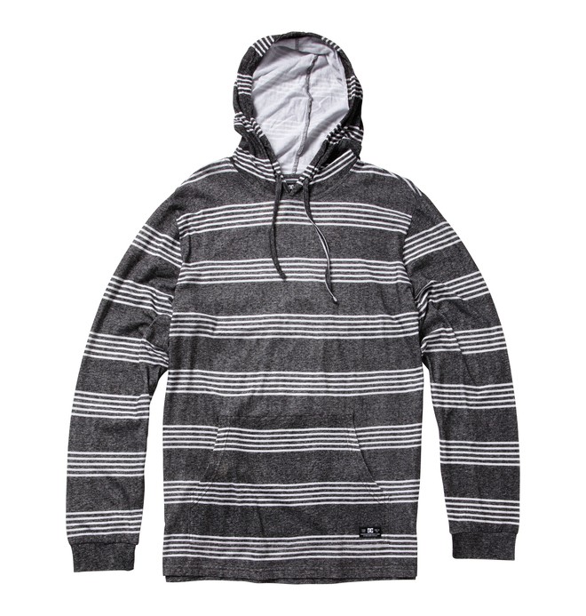 dcshoes, Men's Heroland Pull Over Hoodie, BLACK STRIPE (kvj3) 0 Men's Heroland Pull Over Hoodie Black ADYKT00104 DC Shoes