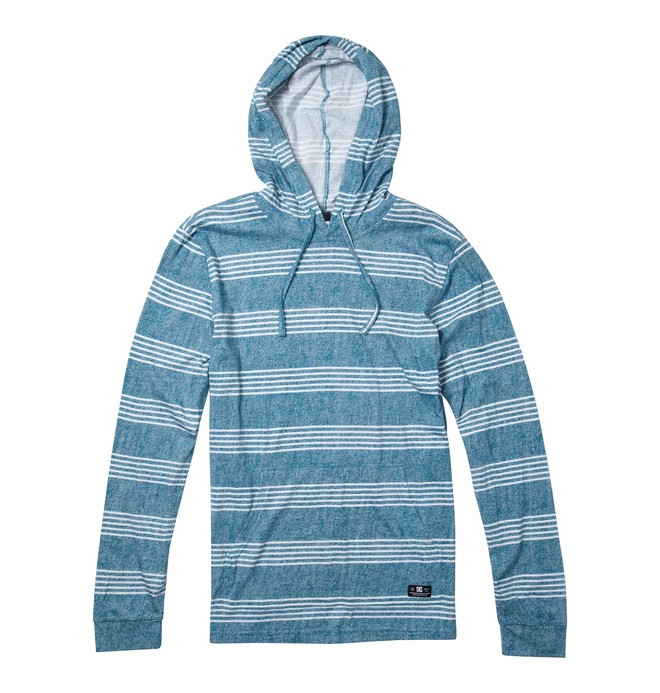 dcshoes, Men's Heroland Pull Over Hoodie, ATLANTIC DEPTHS STRIPE (brv3) 0 Men's Heroland Pull Over Hoodie Blue ADYKT00104 DC Shoes