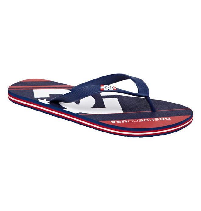 dcshoes, Men's Spray Hard Rain Sandal, NAVY/RED (nrd) 0 Men's Spray Hard Rain Sandal Blue ADYL100005 DC Shoes