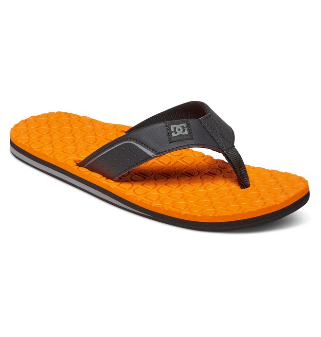 dcshoes, Men's Kush Sandals, BLACK/BLACK/ORANGE (xkkn) 0 Men's Kush Sandals Black ADYL100022 DC Shoes