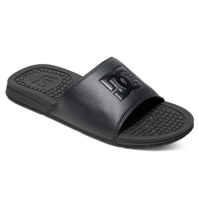 dcshoes, Men's Bolsa Slider Sandals, BLACK/BLACK/BLACK (3bk) 0 Men's Bolsa Slider Sandals Black ADYL100026 DC Shoes
