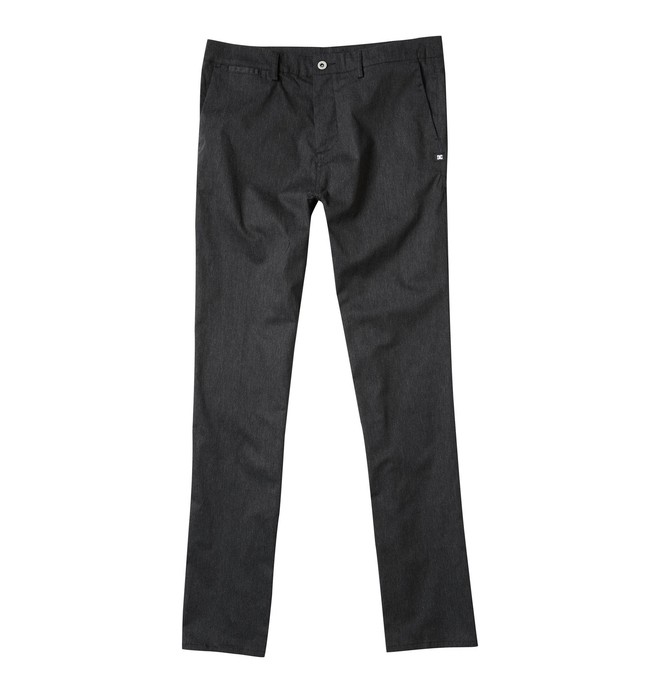 dcshoes, Men's DC Worker Straight Fit Pant, HTHR DRK SHADOW (hds) 0 Men's DC Worker Straight Fit Pant Grey ADYNP00001 DC Shoes