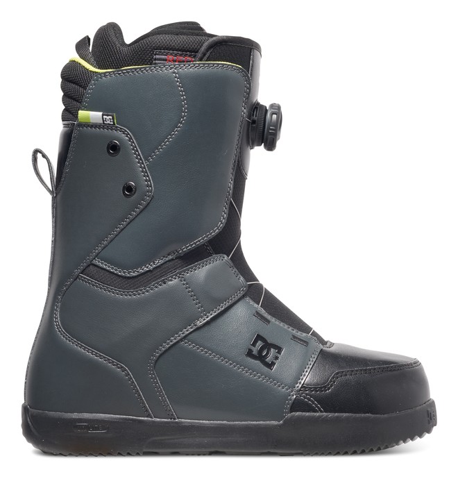 dcshoes, Men's Scout Snowboard Boots, DARK SHADOW/BLACK/LIME (skl) 0 Men's Scout Snowboard Boots Grey ADYO100020 DC Shoes