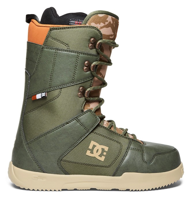 dcshoes, Men's Phase Lace Up Snowboard Boots, ARMY (ar0) 0 Men's Phase Lace Up Snowboard Boots Beige ADYO200035 DC Shoes