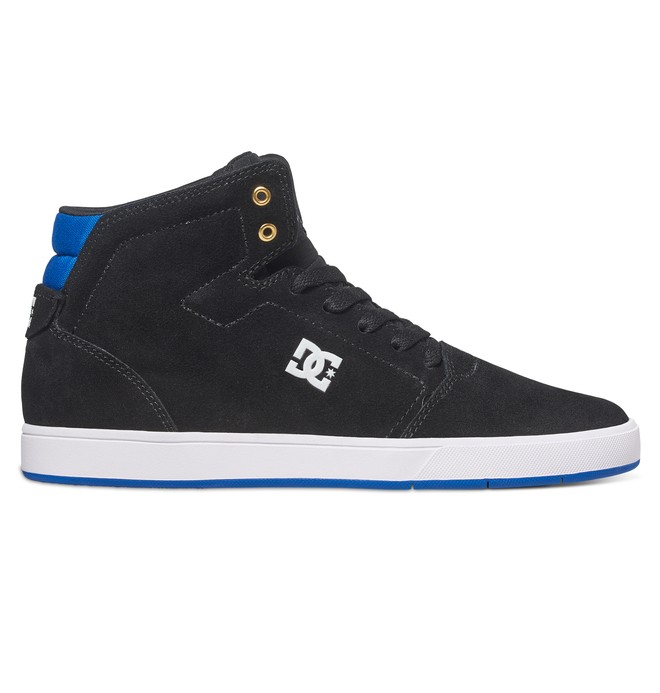 dcshoes, Men's Crisis High Top Shoes, BLACK/BLUE (bbl) 0 Men's Crisis High Top Shoes Black ADYS100032 DC Shoes