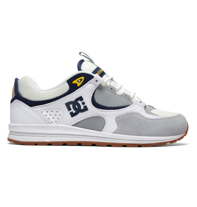 dcshoes, Kalis Lite - Baskets, WHITE/GREY/YELLOW (wyy) 0 Kalis Lite - Baskets Blanc ADYS100291 DC Shoes