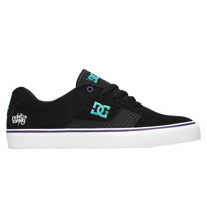 dcshoes, Men's DC X Deft Family Collab Bridge Shoes, BLACK/WHITE/BLACK PR (kwk) 0 Men's DC X Deft Family Collab Bridge Shoes ADYS300001 DC Shoes
