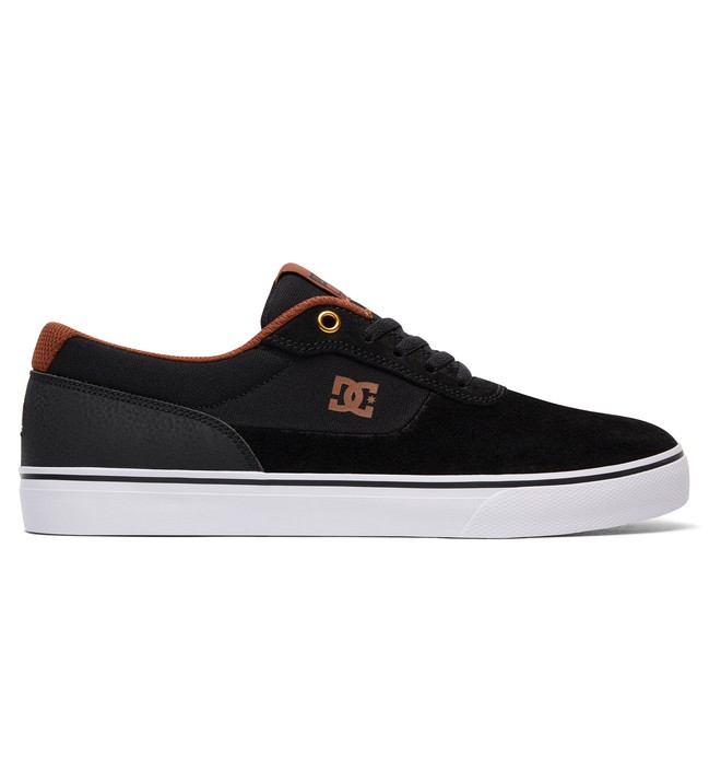 dcshoes, Men's Switch S Skate Shoes, BLACK/WHITE/BROWN (xkwc) 0 Men's Switch S Skate Shoes ADYS300104 DC Shoes
