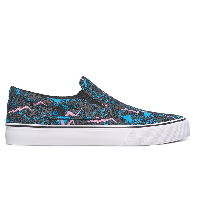 dcshoes, Trase SP - Slip-On Shoes, BLACK/FLUORESCENT (bfl) 0 Trase SP - Slip-On Shoes Black ADYS300185 DC Shoes