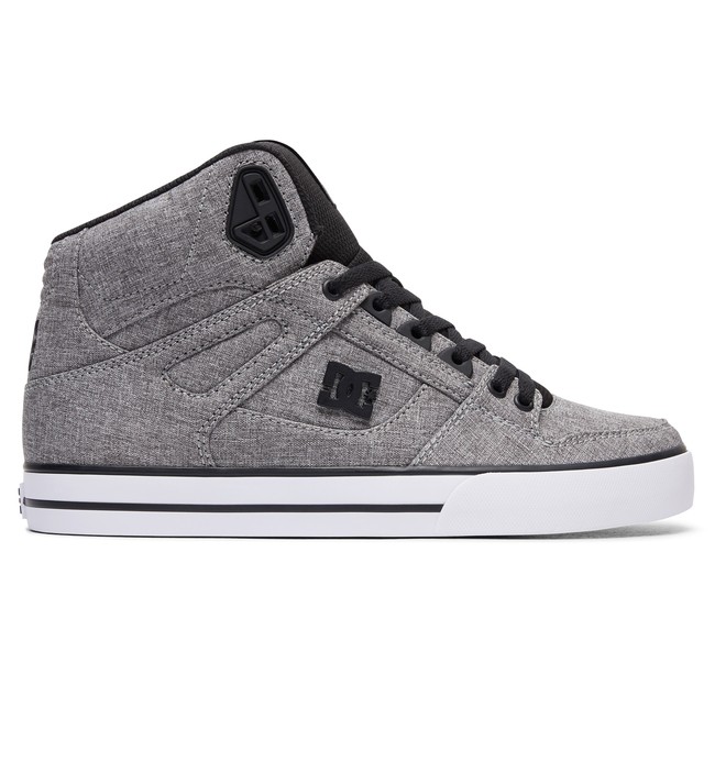 dcshoes, Men's Spartan High WC TX SE High Top Shoes, BLACK/HEATHER GREY (bhe) 0 Men's Spartan High WC TX SE High Top Shoes ADYS400004 DC Shoes