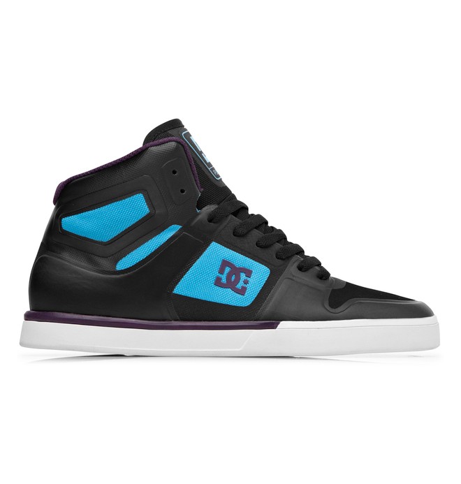 dcshoes, Men's Pure NS High Shoes, BLACK/WHITE/TURQUOIS (bwq) 0 Men's Pure NS High Shoes Black ADYS700012 DC Shoes
