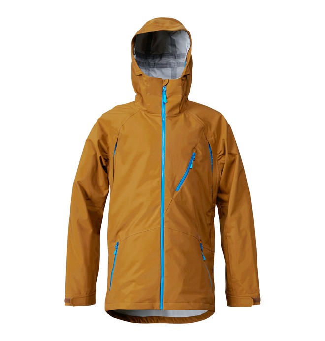 dcshoes, Men's Bipolar 3L Snowboard Jacket, RUBBER (cpp0) 0 Men's Bipolar 3L Snowboard Jacket Brown ADYTJ00002 DC Shoes