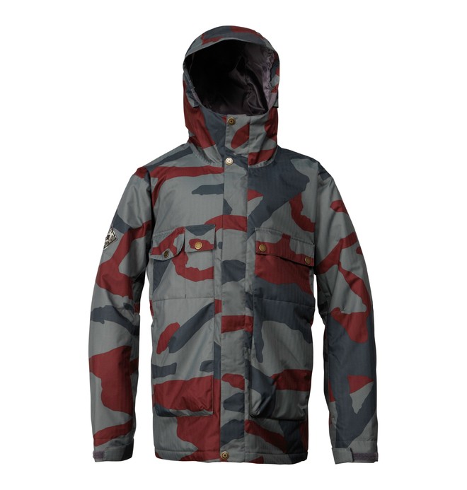 dcshoes, Men's Ambush Snowboard Jacket, CAMO (gph6) 0 Men's Ambush Snowboard Jacket Green ADYTJ00007 DC Shoes