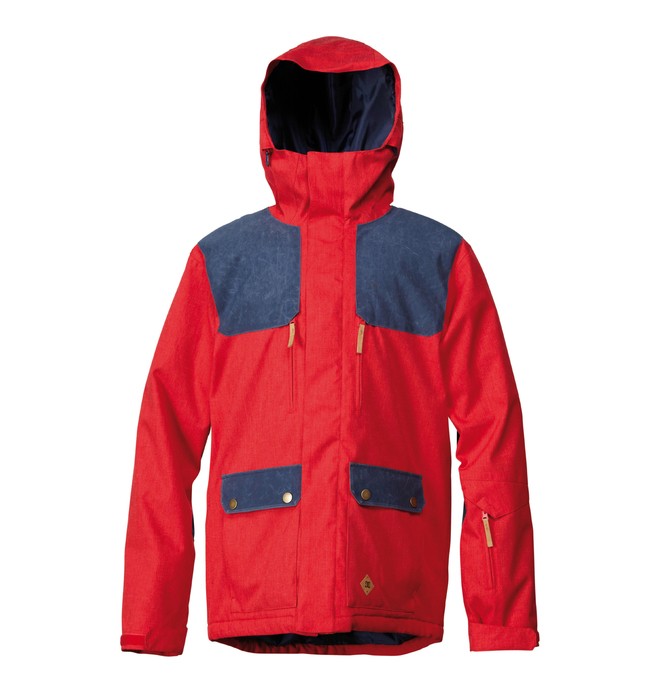 dcshoes, Men's Ranger Snowboard Jacket, CHINESE RED (rqq0) 0 Men's Ranger Snowboard Jacket Red ADYTJ00008 DC Shoes