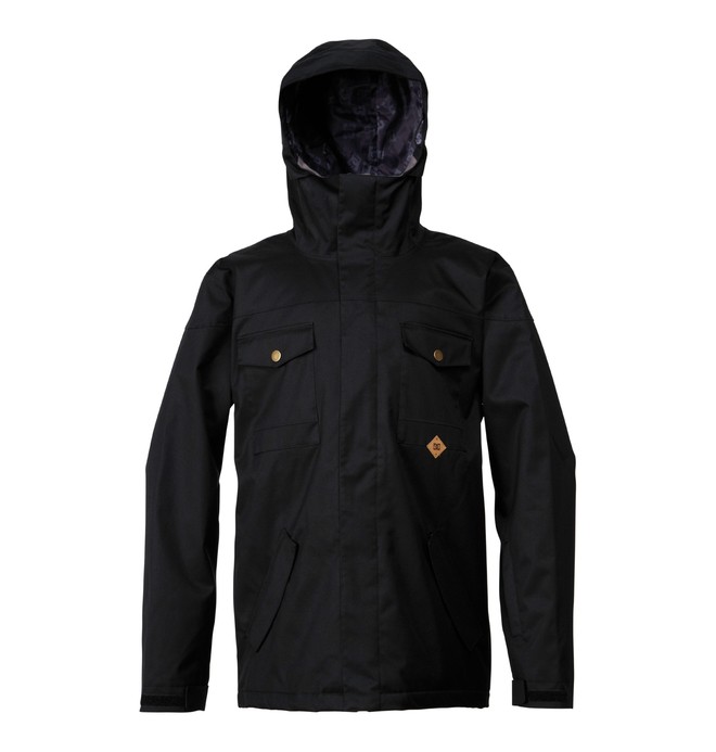 dcshoes, Men's Servo Snowboard Jacket, BLACK (blk) 0 Men's Servo Snowboard Jacket Black ADYTJ00009 DC Shoes