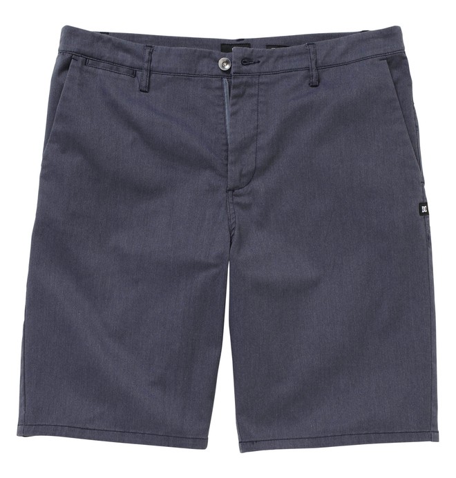 dcshoes, Men's DC Straight Fit Worker Short, HTR DC NAVY (hdn) 0 Men's DC Straight Fit Worker Short Blue ADYWS00015 DC Shoes