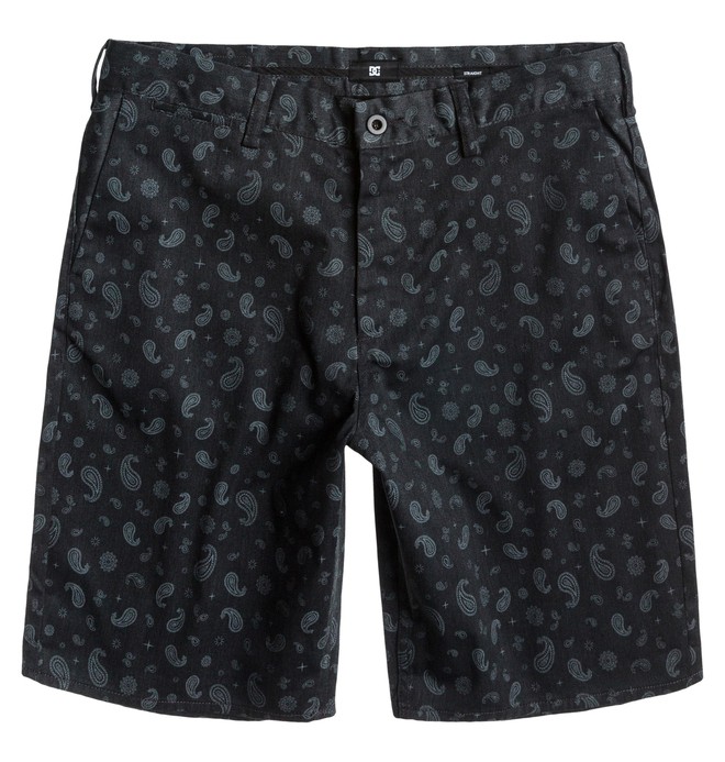 dcshoes, Men's DC Worker Straight Short, HTRDRKSHADPAIS (krp6) 0 Men's DC Worker Straight Short Black ADYWS00063 DC Shoes