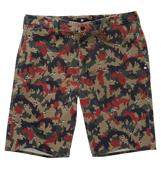 dcshoes, Men's DC Worker Straight Short, SWISS CAMO (cqy6) 0 Men's DC Worker Straight Short Brown ADYWS00063 DC Shoes