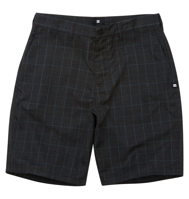dcshoes, Men's Blank Check Walkshort, BLACK (kvj0) 0 Men's Blank Check Walkshort Black ADYWS00067 DC Shoes