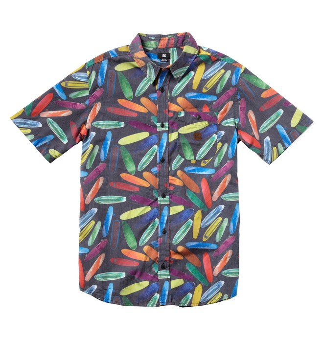 dcshoes, Men's Photo Op Short Sleeve Shirt, BLACK (blk) 0 Men's Photo Op Short Sleeve Shirt ADYWT00003 DC Shoes