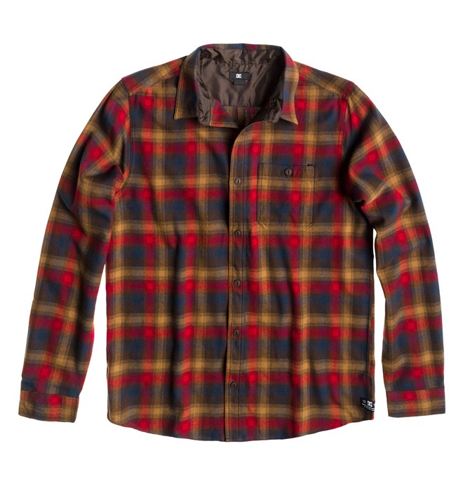dcshoes, Men's Critter Long Sleeve Shirt, BLACKWOOD PLAID (ctk1) 0 Men's Critter Long Sleeve Shirt ADYWT00011 DC Shoes