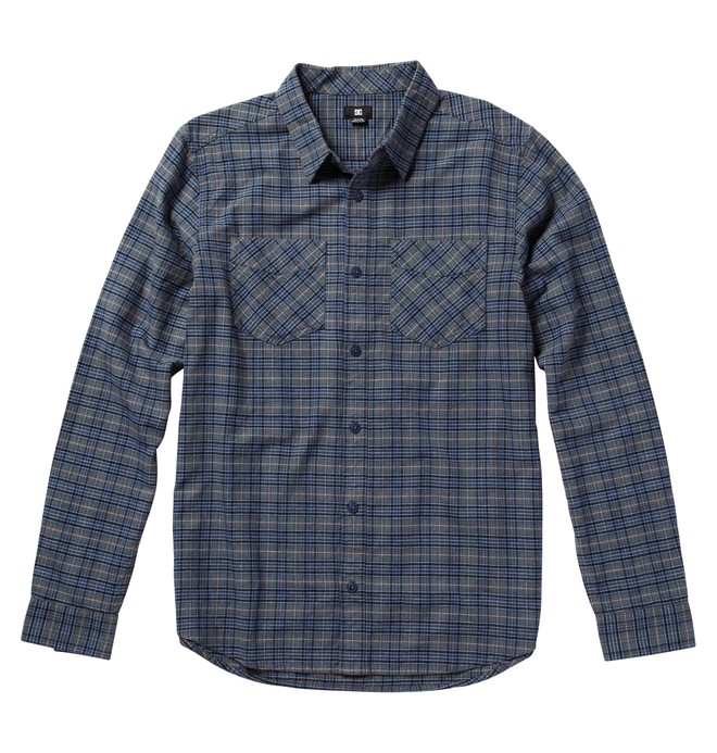 dcshoes, Men's Alchemist LS Shirts, OCEAN PLAID (bqp1) 0 Men's Alchemist LS Shirts ADYWT00032 DC Shoes