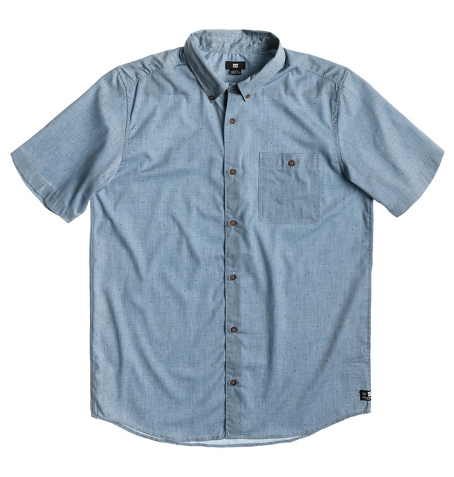 dcshoes, Men's Hammer SS Shirt, CHAMBRAY DOT (brq6) 0 Men's Hammer SS Shirt ADYWT00054 DC Shoes