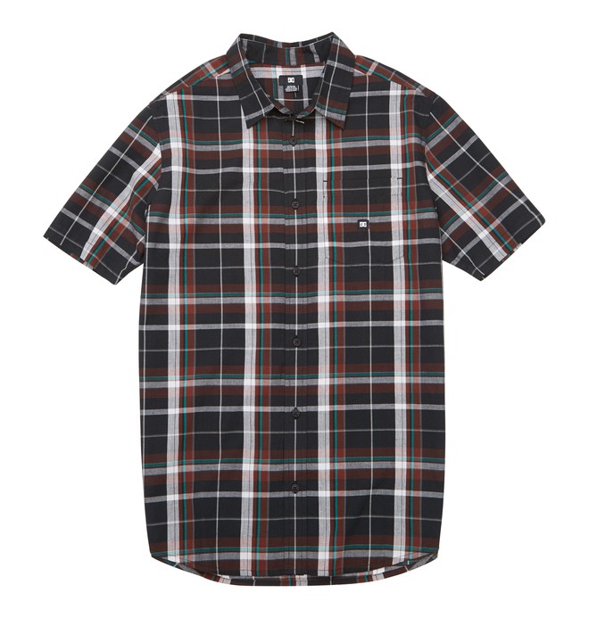 dcshoes, Men's Booker SS Shirt, BLACK PLAID (kvj1) 0 Men's Booker SS Shirt Black ADYWT00065 DC Shoes