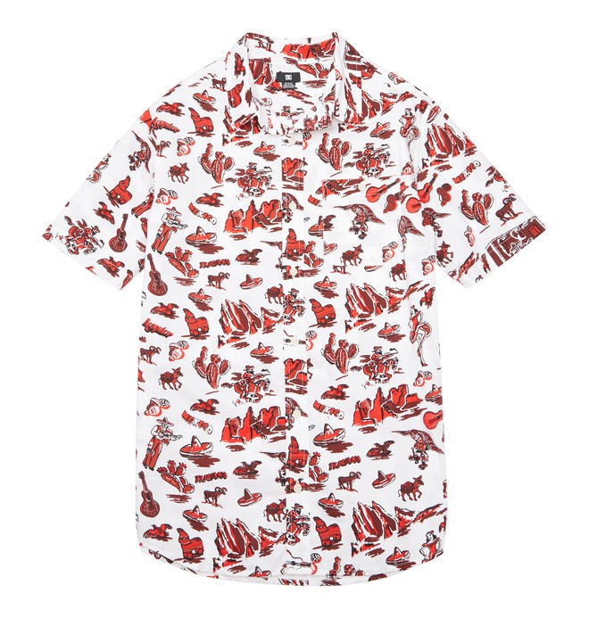 dcshoes, Men's Fiesta SS Shirt, WHITE PRINT (wbn6) 0 Men's Fiesta SS Shirt White ADYWT00068 DC Shoes