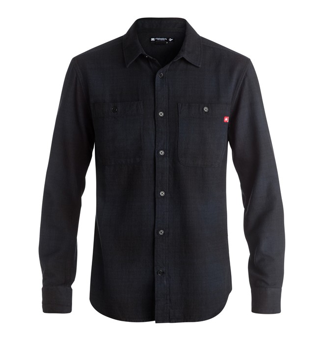 dcshoes, Cyril Flannel - Long Sleeve Shirt, BLACK IRIS (btl0) 0 Cyril Flannel - Long Sleeve Shirt ADYWT03056 DC Shoes