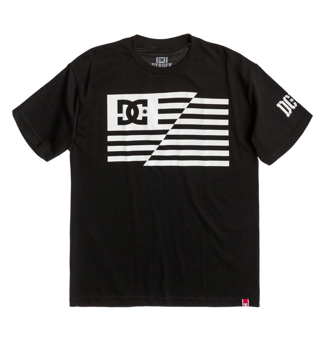 dcshoes, Men's Rob Dyrdek USA Flag Tee, BLACK (kvj0) 0 Men's Rob Dyrdek USA Flag Tee ADYZT00269 DC Shoes