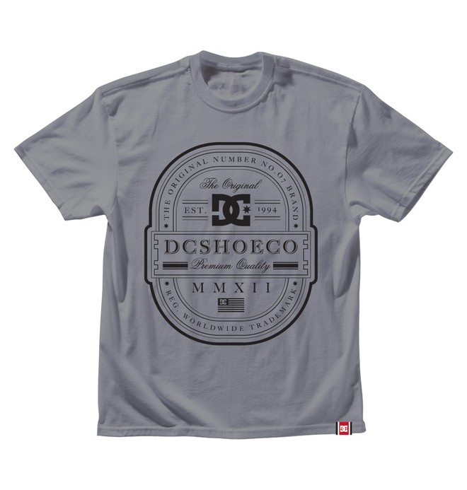 dcshoes, Men's Rob Dyrdek Lux Label Tee, HEATHER GREY (htr) 0 Men's Rob Dyrdek Lux Label Tee ADYZT00345 DC Shoes