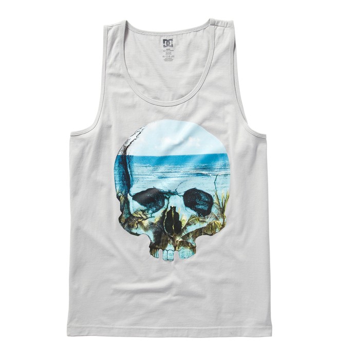 dcshoes, Men's Seaskull Tank, SILVER (sge0) 0 Men's Seaskull Tank Grey ADYZT00431 DC Shoes