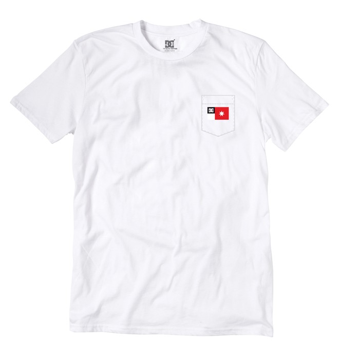 dcshoes, Men's Pocket Flag Tee, WHITE (wbn0) 0 Men's Pocket Flag Tee White ADYZT00482 DC Shoes