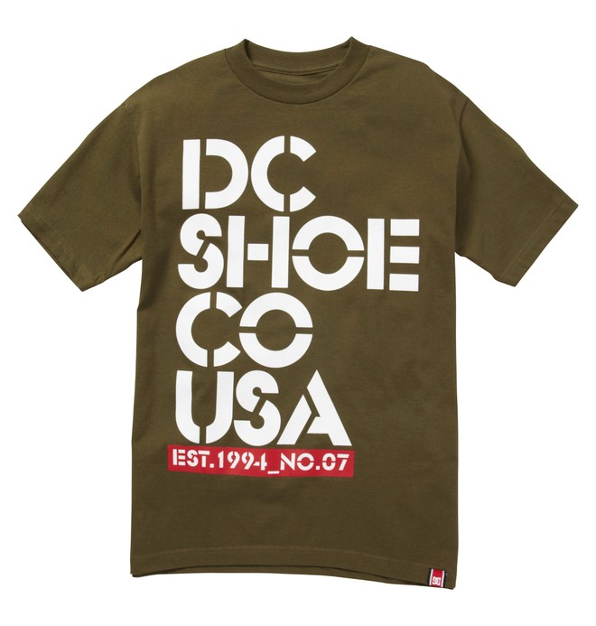 dcshoes, Men's Rob Dyrdek Stack Tee, MILITARY GREEN (gqk0) 0 Men's Rob Dyrdek Stack Tee ADYZT00615 DC Shoes