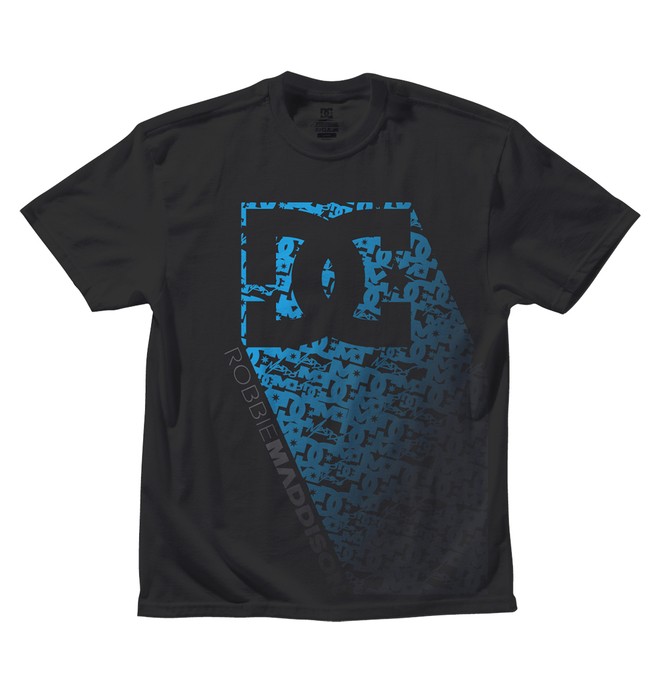 dcshoes, Men's Robbie Maddison Matrix Blue Tee, BLACK (kvj0) 0 Men's Robbie Maddison Matrix Blue Tee Black ADYZT00634 DC Shoes