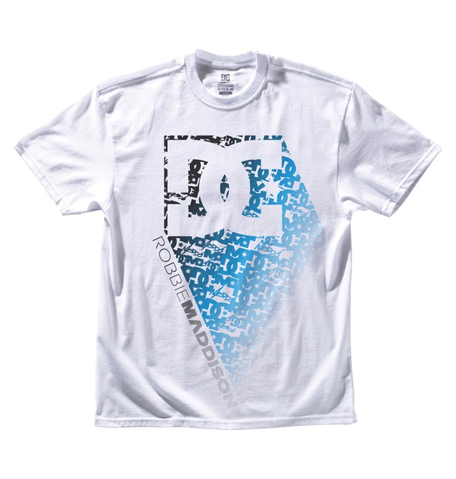 dcshoes, Men's Robbie Maddison Matrix Blue Tee, WHITE (wbn0) 0 Men's Robbie Maddison Matrix Blue Tee White ADYZT00634 DC Shoes