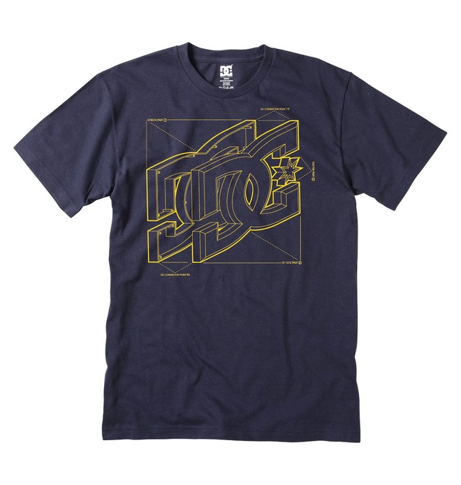 dcshoes, Men's Schematics Tee, DC NAVY (btl0) 0 Men's Schematics Tee ADYZT00763 DC Shoes