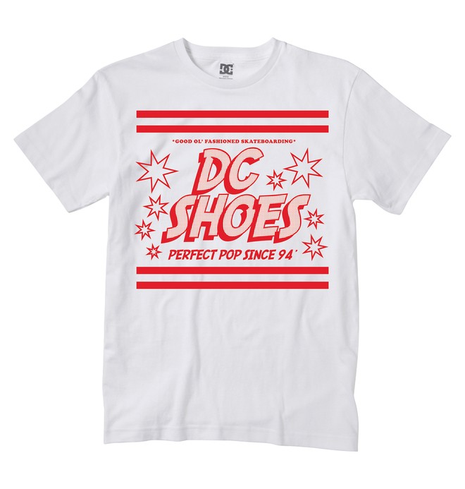dcshoes, Men's Pops Tee, WHITE (wbn0) 0 Men's Pops Tee ADYZT01233 DC Shoes