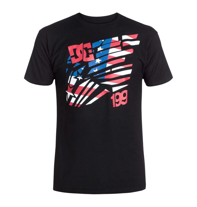 dcshoes, TP American Tee, BLACK (kvj0) 0 TP American Tee Black ADYZT03026 DC Shoes